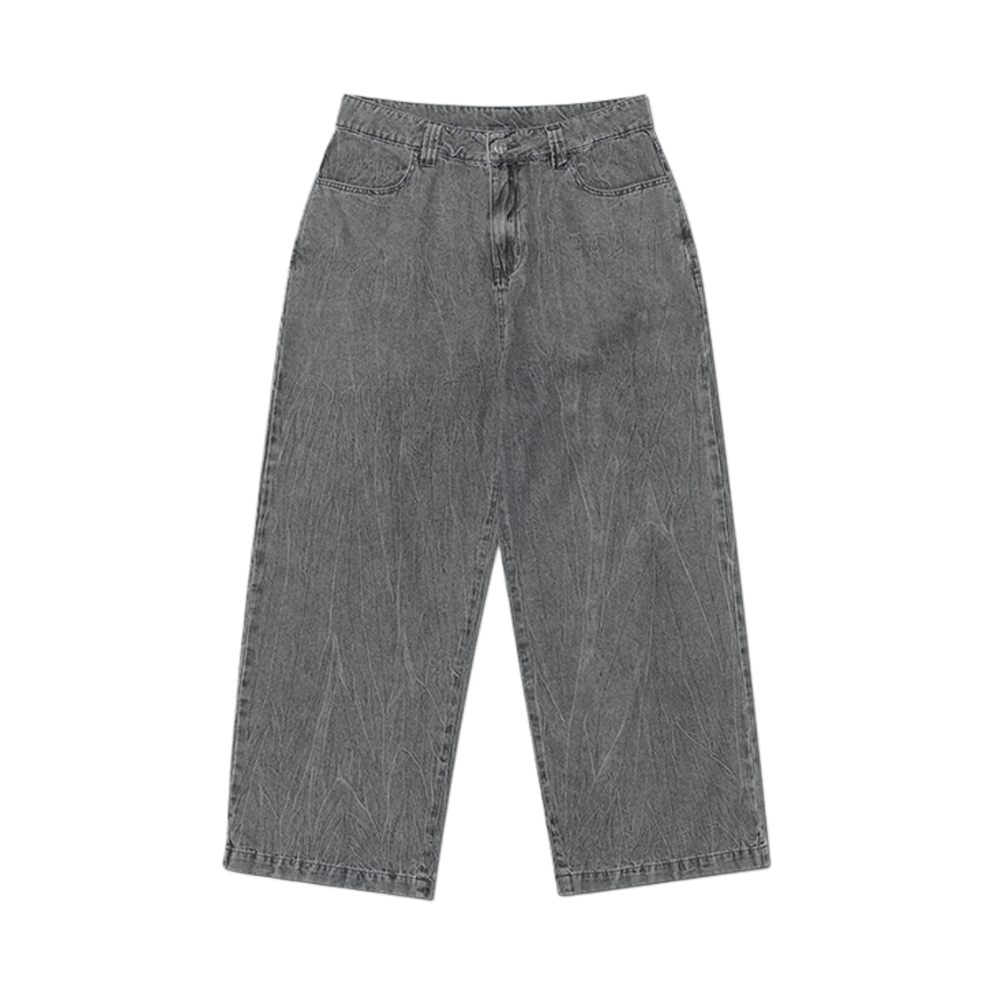 NMSS62DP02WGY NOMANUAL S.W Wide Denim Pants Washed Gray