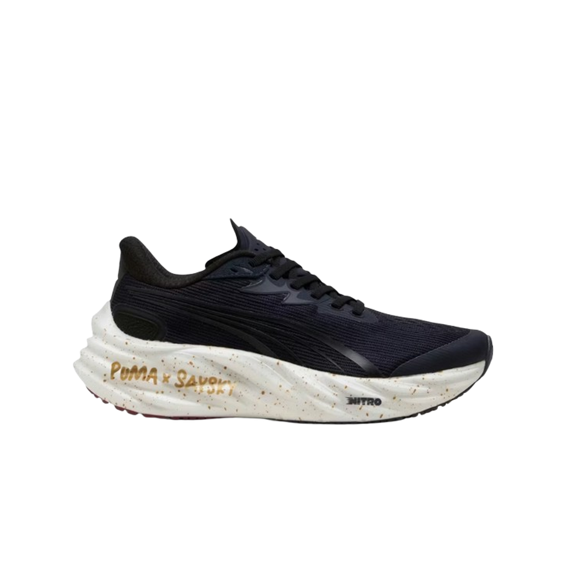 311909-01 (W) Puma x SAYSKY Velocity Nitro 4 Dusky Gray Team Regal Red