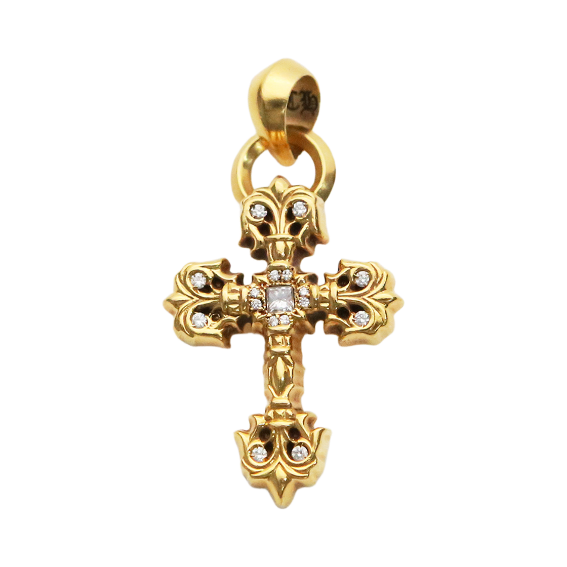 한스룸 크롬하츠 22K 필리그리 XS-M 위드 베일 파베다이아(Hansroom Chrome Hearts 22K Filigree XS-M With Bale Pave Dia)
