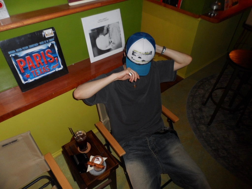 Heisan Nowhere Rope Trucker Cap - Blue, Gentle Monster x Maison Margiela MM217 Silver Clear 착용 스타일 - 2