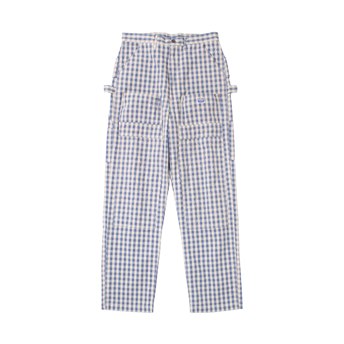 K2604LP106 Kapital OX Gingham Lumbar Pants Blue