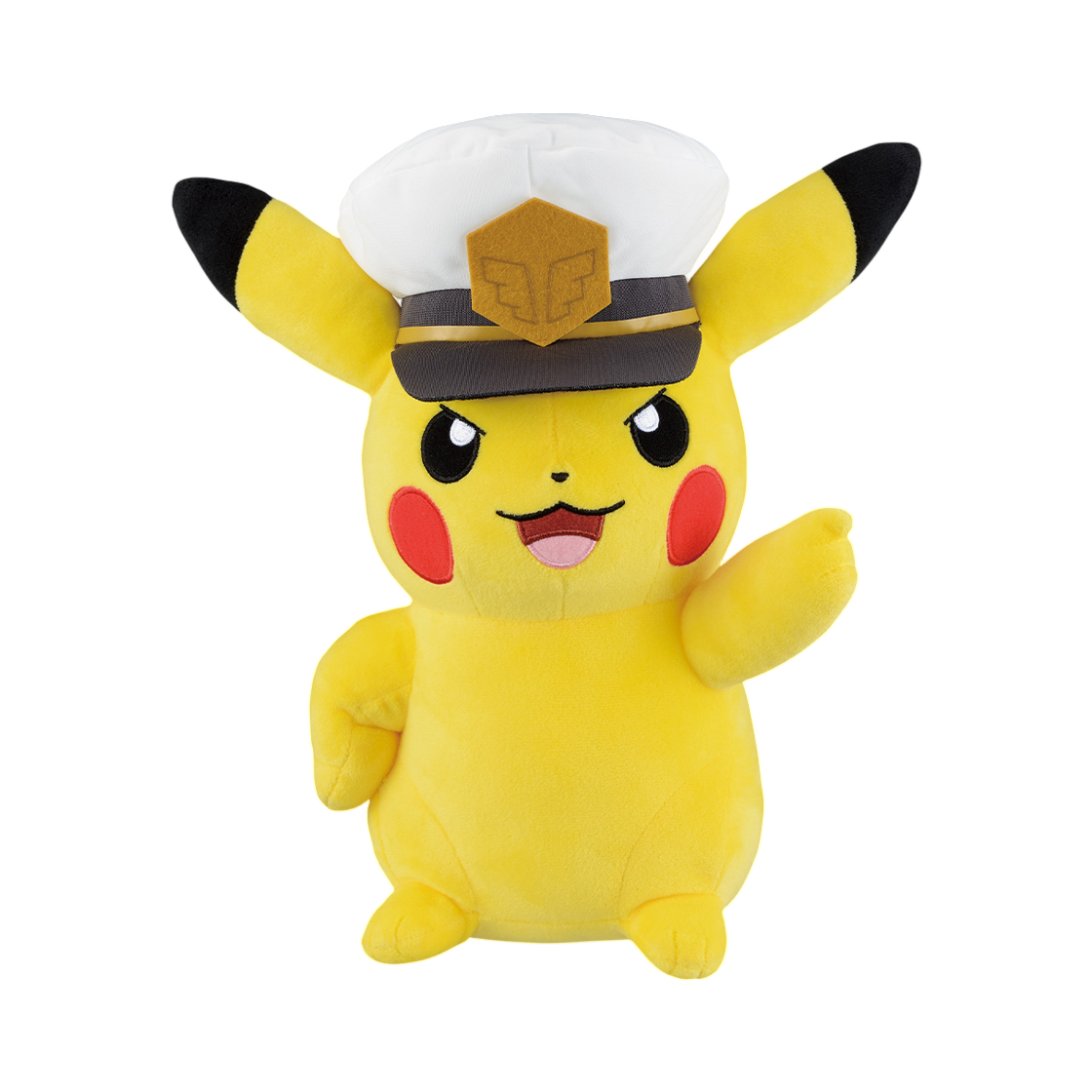 반다이 제일복권 로터리 포 더 애니메 포켓몬 라스트원상 캡틴 피카츄 플러시 토이(Bandai Ichiban Kuji Lottery For The Anime Pokemon Last One Prize Captain Pikachu Plush Toy) - 1