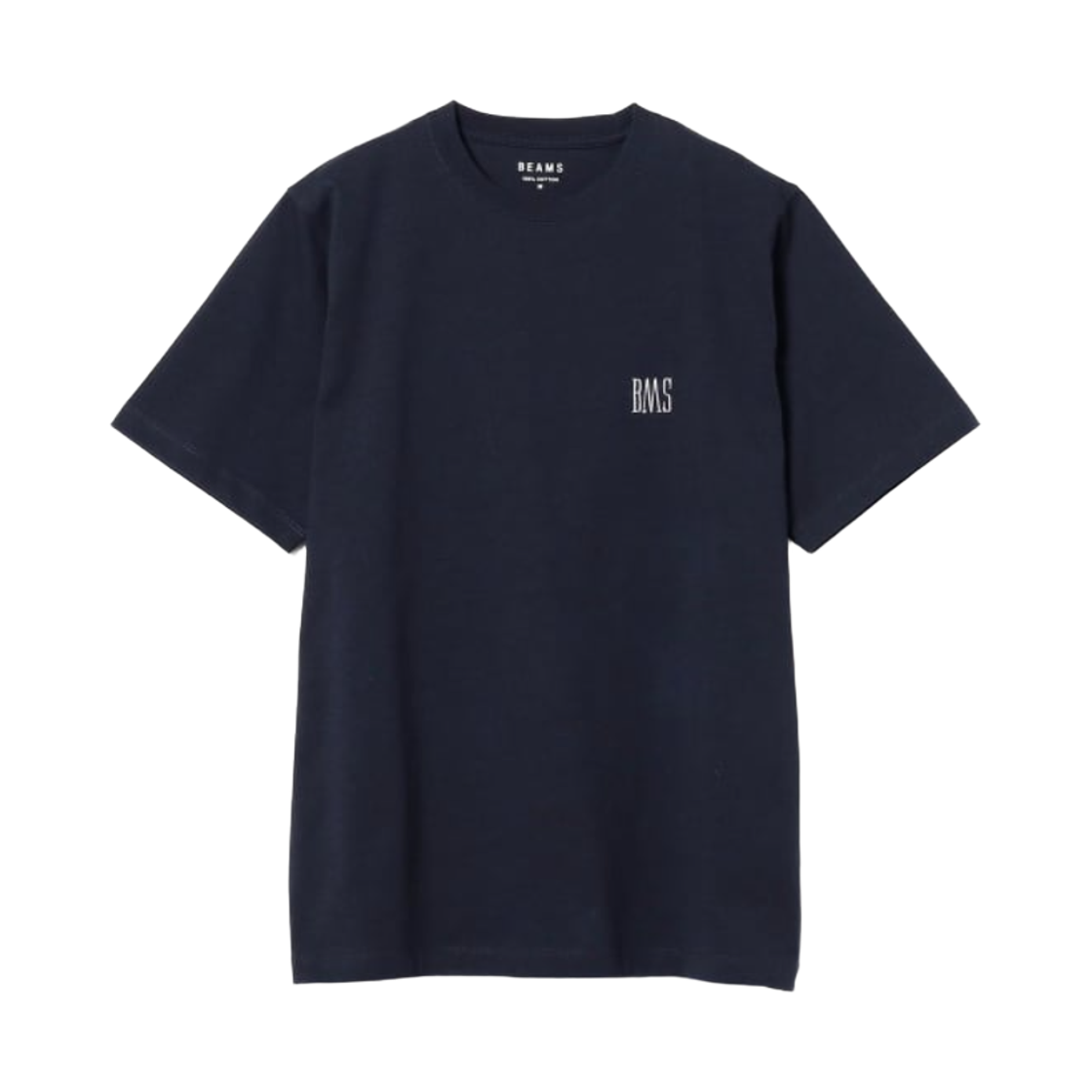 11-04-1321-803 Beams Basic Fit BMS Logo T-Shirt Navy