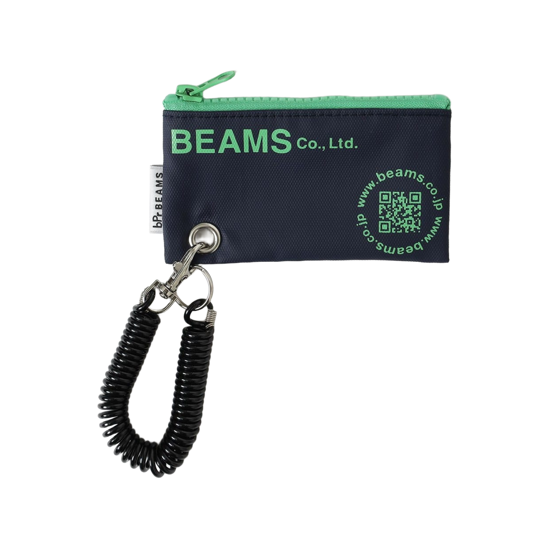 bPr 빔즈 타포린 로고 파우치 XS 네이비(bPr Beams Tarpaulin Logo Pouch XS Navy)