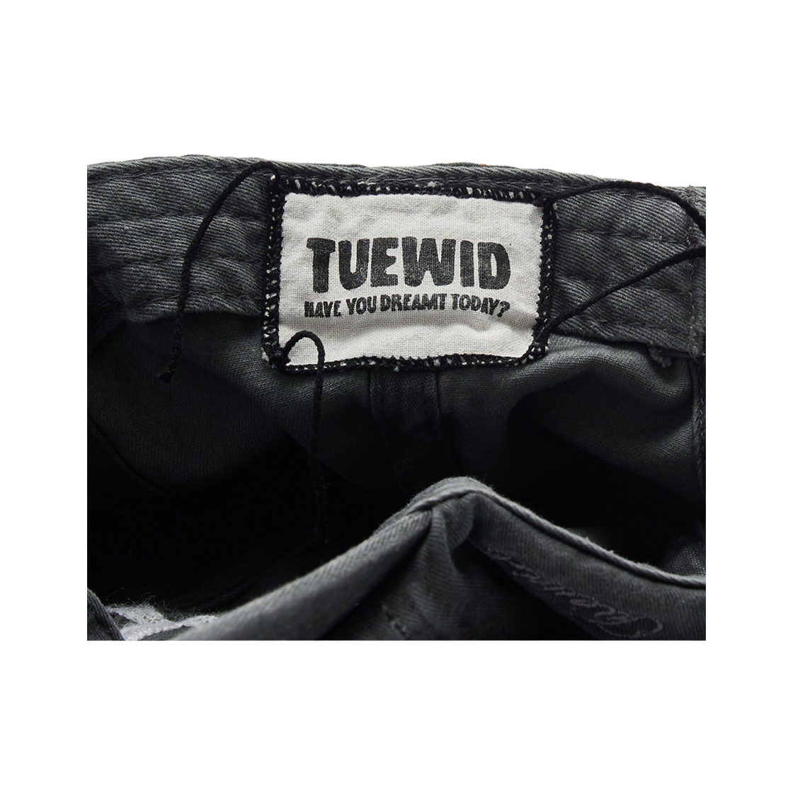 투위드 핸드자수 볼캡 차콜(Tuewid Hand Embroidery Wrinkled Ball Cap In Charcoal) - 5