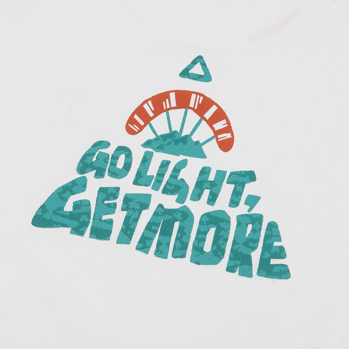제로그램 x 산 트라이앵글 슬로건 백그래픽 티셔츠(ZEROGRAM x SANN Triangle Backgraphic SS White) - 4