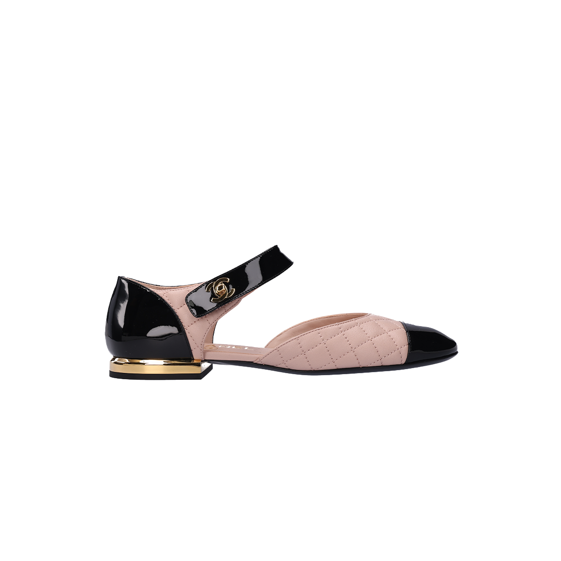 샤넬 G38441 메리제인 플랫 슈즈 베이지 & 블랙(Chanel G38441 Beige & Black Mary Jane Flats)