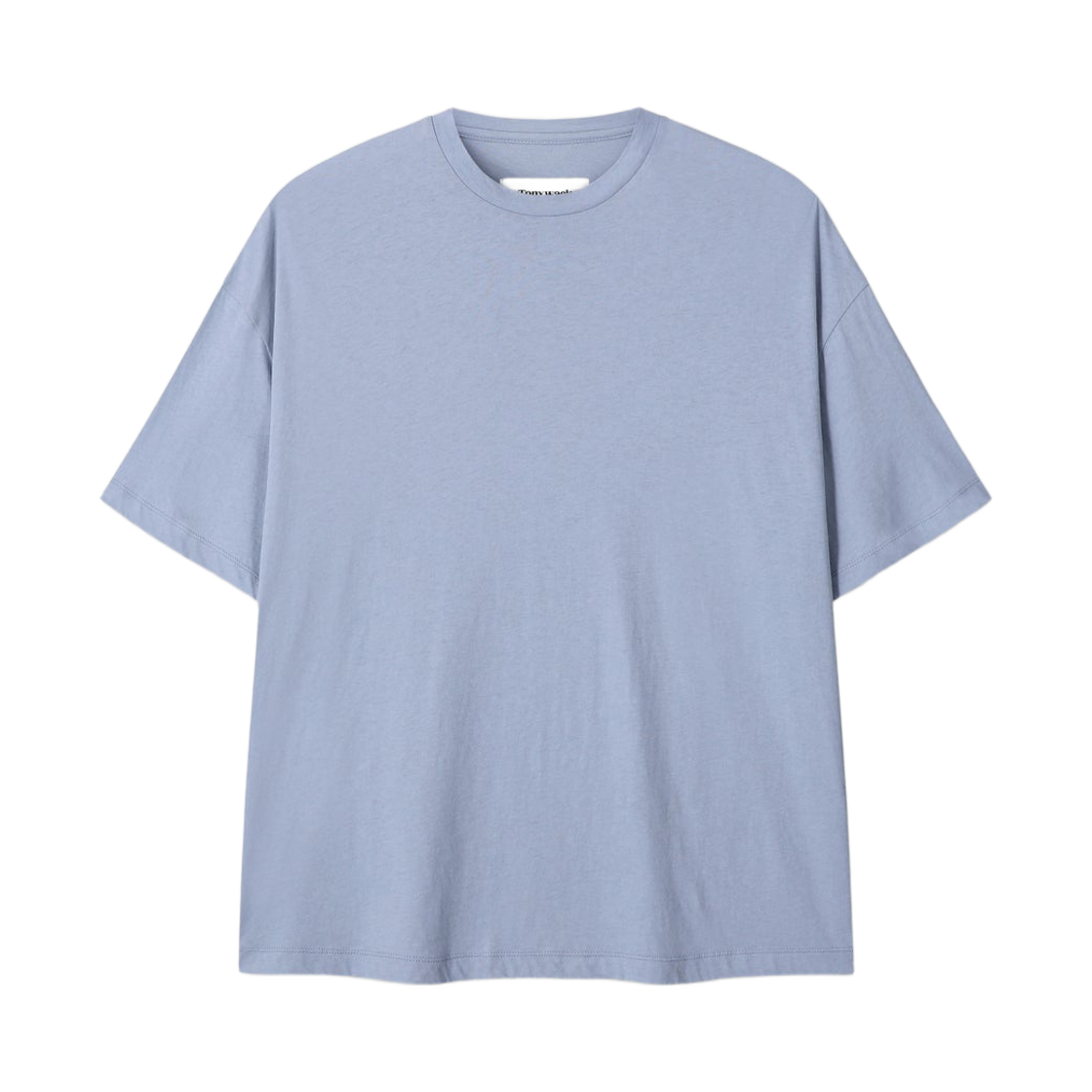 토니웩 코튼 캐시미어 릴렉스드 티셔츠 페일 블루(Tonywack Cotton Cashmere Relaxed T-Shirt Pale Blue)