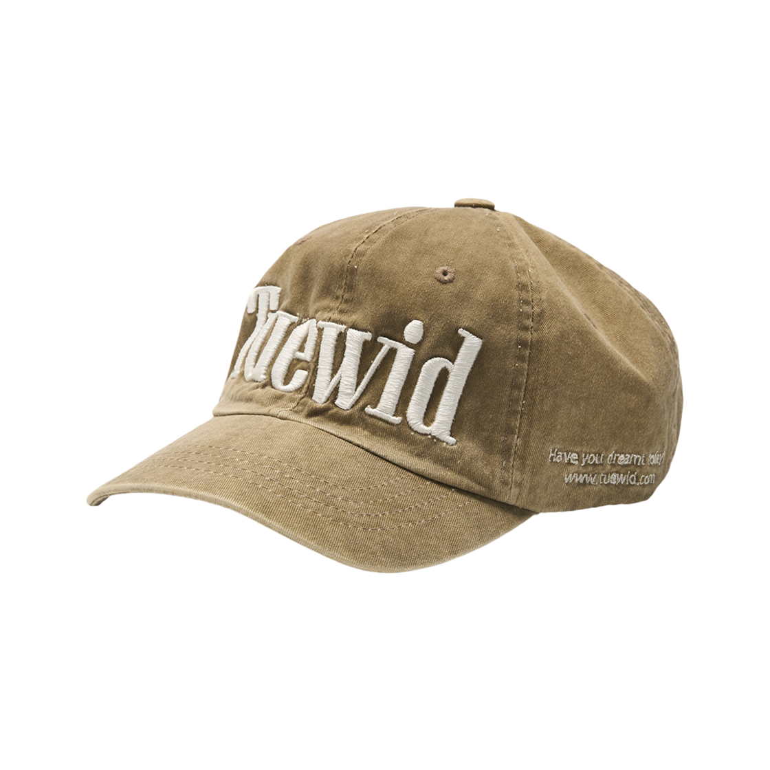 투위드 로고 볼캡 카라멜(Tuewid Logo Wrinkled Ball Cap In Caramel) - 3