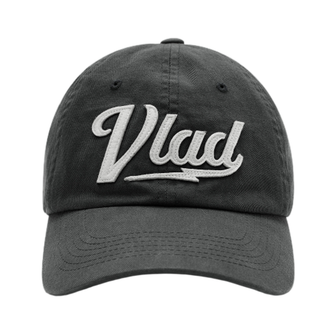 디미트리블랙 VLAD 워시드 아플리케 볼캡 차콜(Dimitri Black VLAD Washed Applique Ball Cap Charcoal) - 2