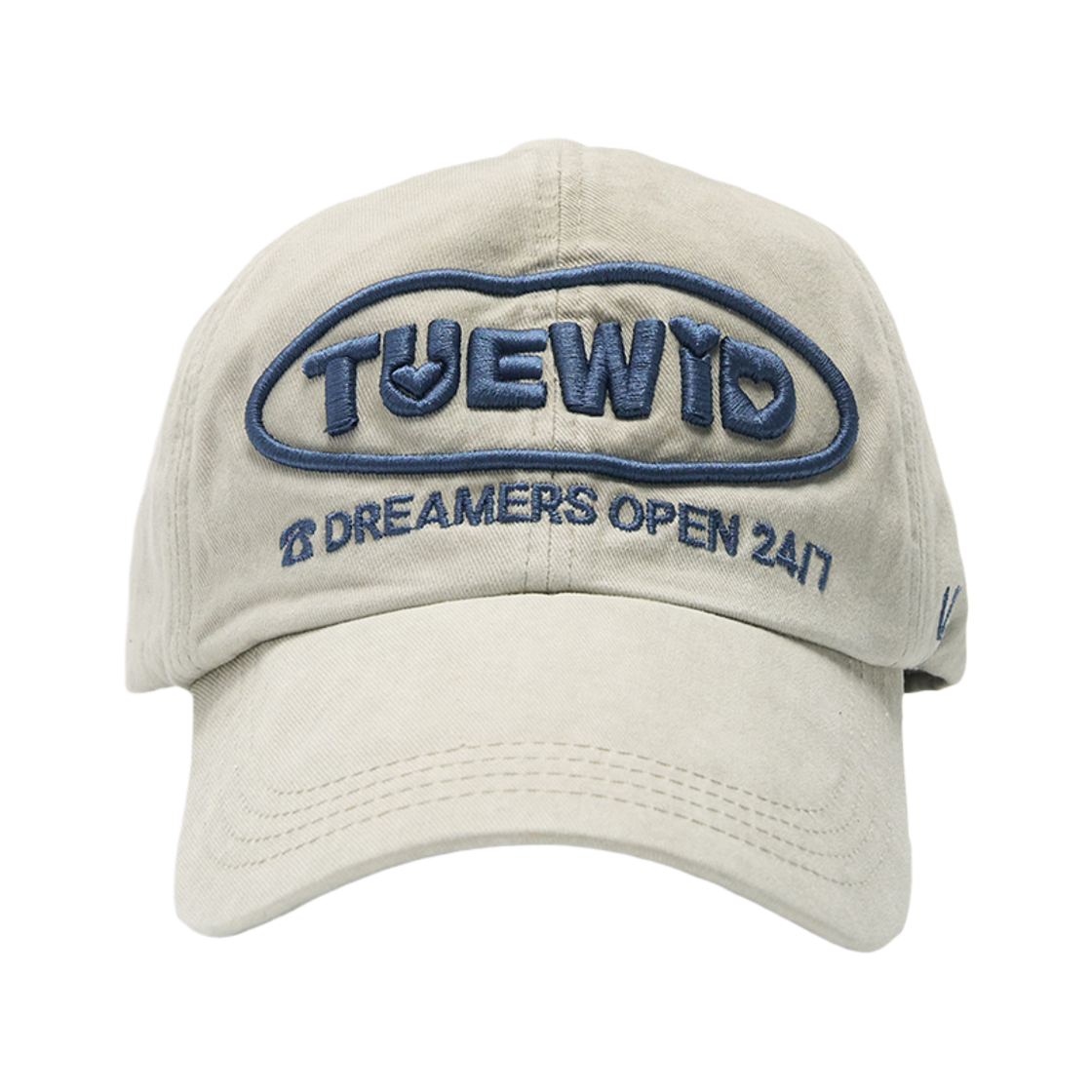 twdkr61 Tuewid Dreamers Open 24/7 Wrinkled Ball Cap In Beige