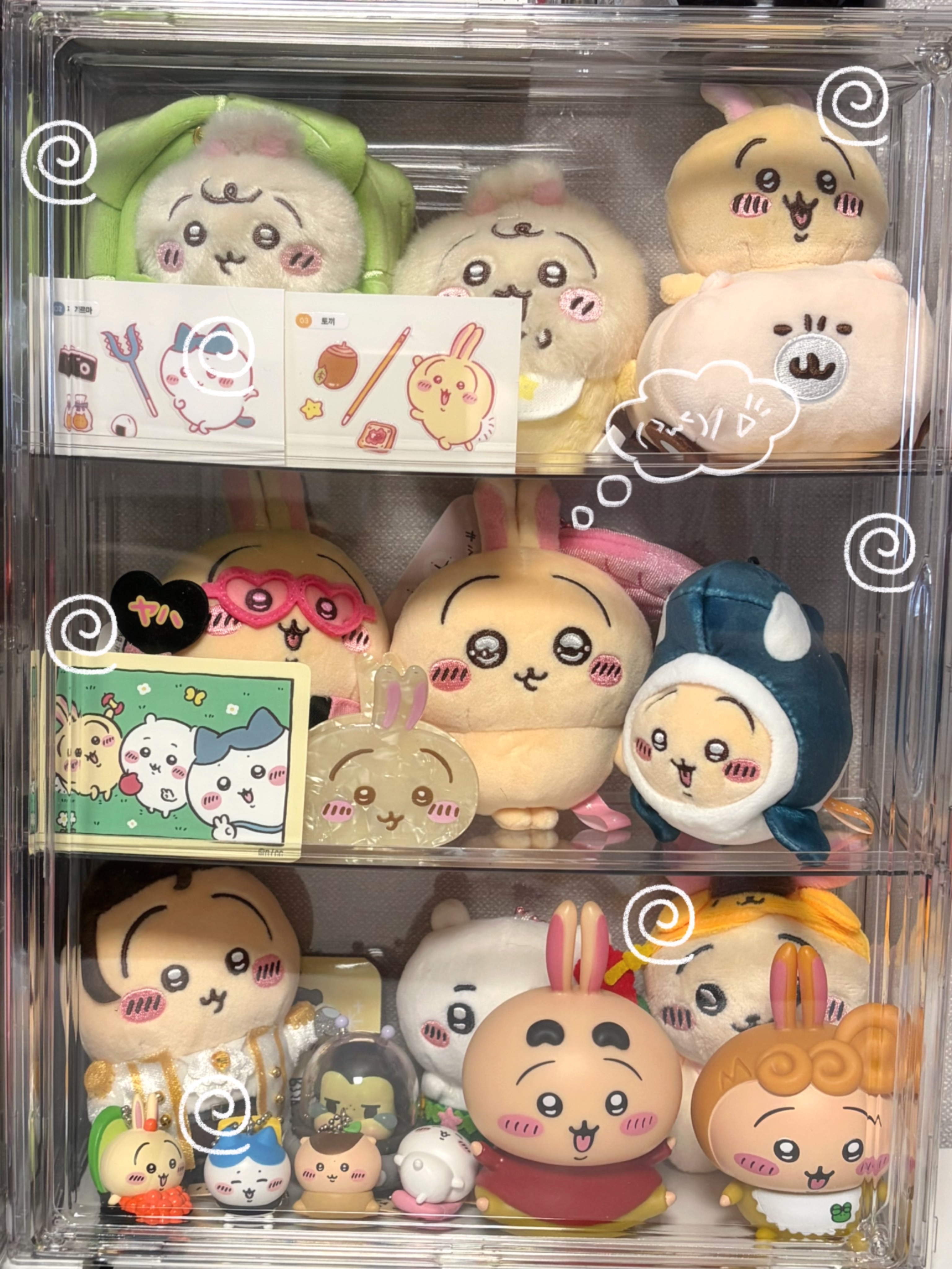 Chiikawa Baby Mascot Usagi, Chiikawa Baby Wrapped in Cabbage Usagi Mascot 착용 스타일 - 2