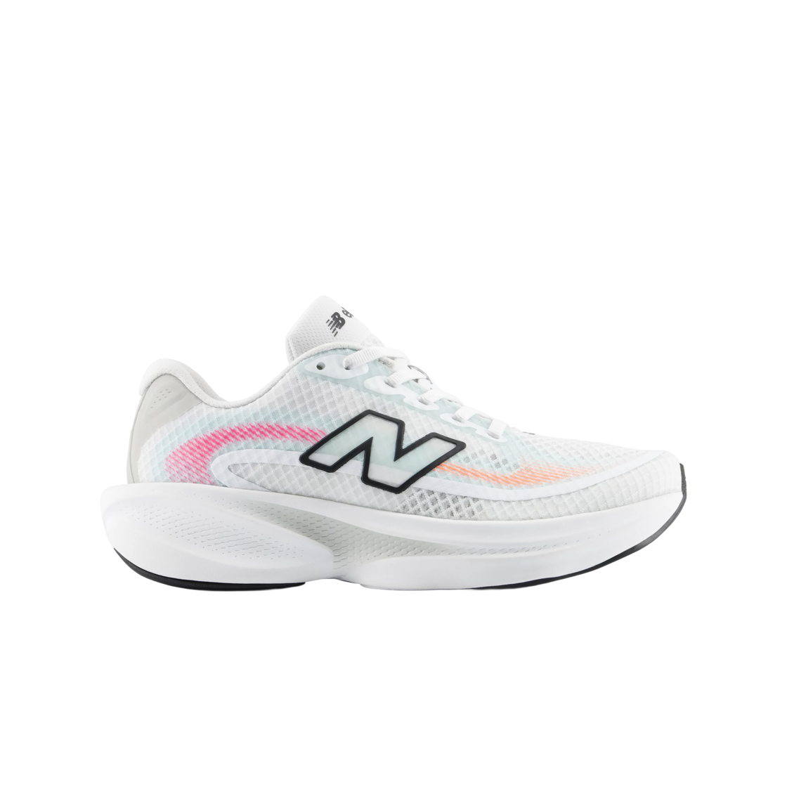 WELPS7UG (W) New Balance Ellipse Breathe v1 White Black Glint Blue - D Wide