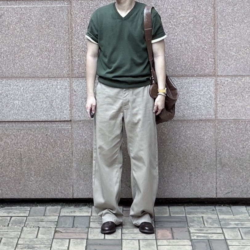 Yase Wooden Horsehide Derby Shoes Brown 착용 스타일 - 1