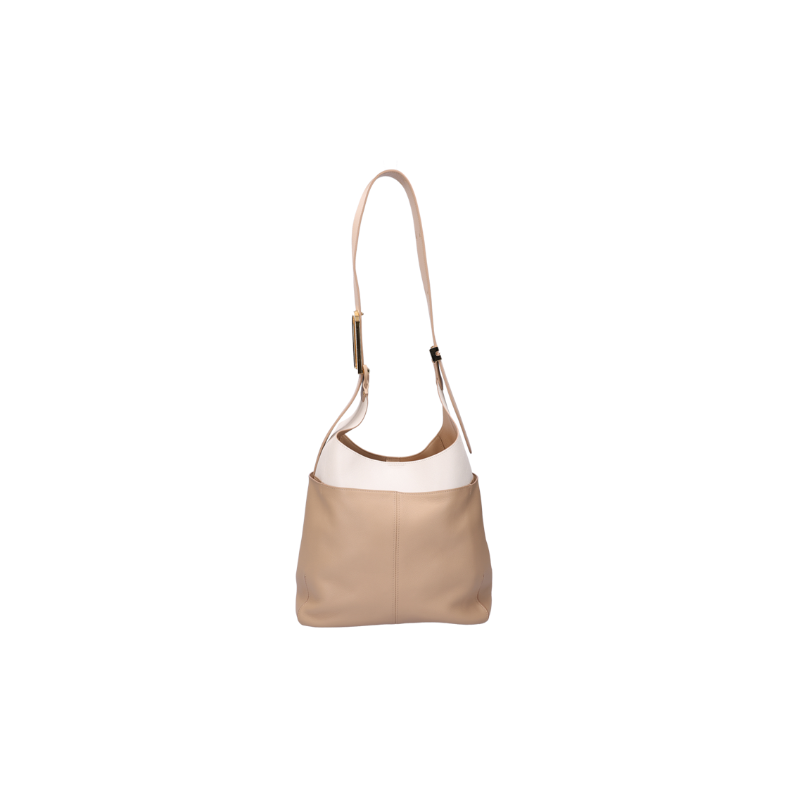 ITBNCG76CN7O Delvaux So Cool Bag MM Beige & White