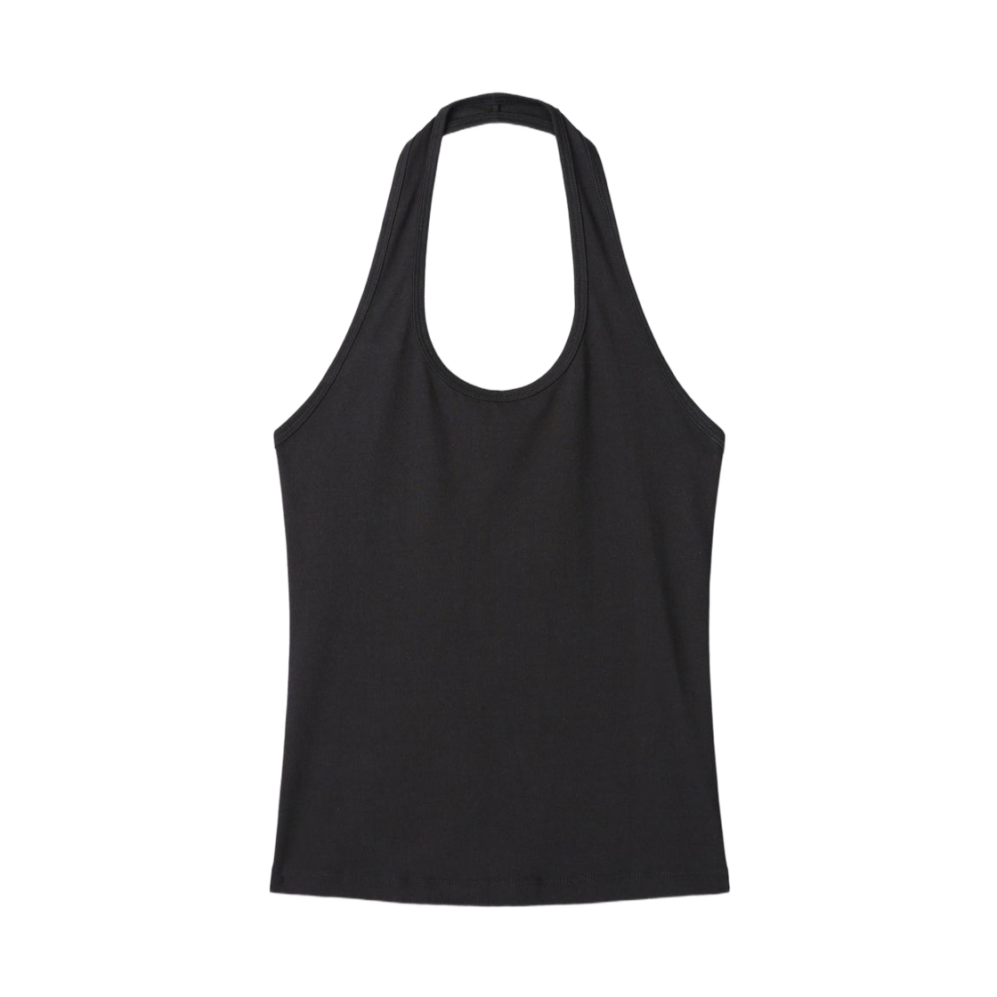 (W) 토니웩 홀터넥 슬리브리스 탑 블랙((W) Tonywack Halter-Neck Sleeveless Top Black)
