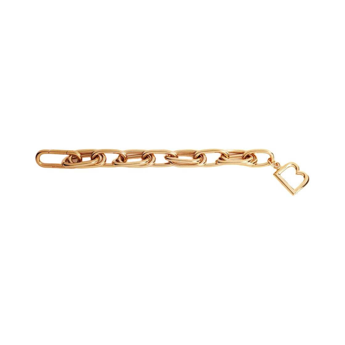 (W) 발렌시아가 B 링크 브레이슬릿 샤이니 골드((W) Balenciaga B Link Bracelet Shiny Gold) - 2