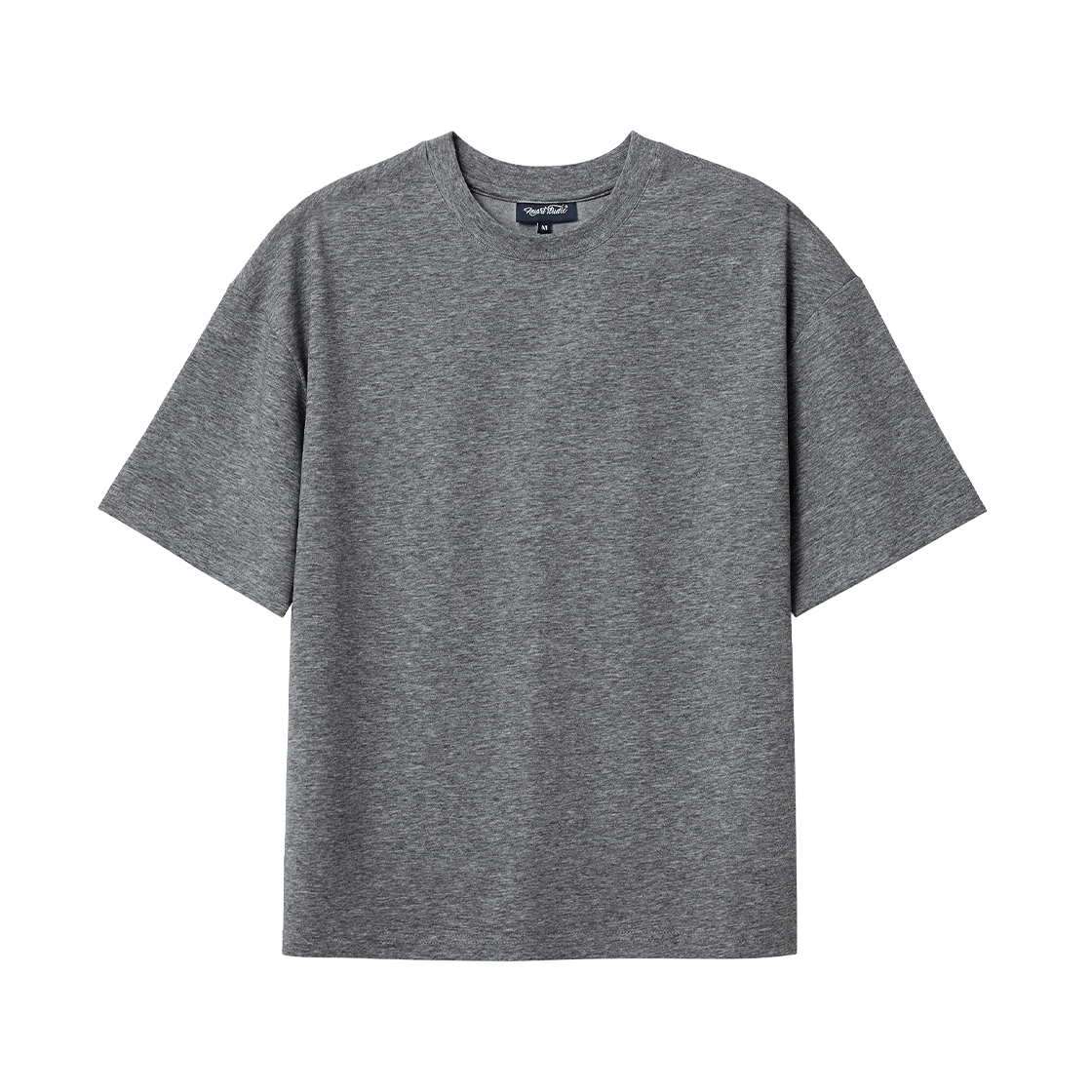 누아트스튜디오 플로우 크롭 반팔 티셔츠 다크그레이(NUART STUDIO Flow Crop Short Sleeve Dark Gray)