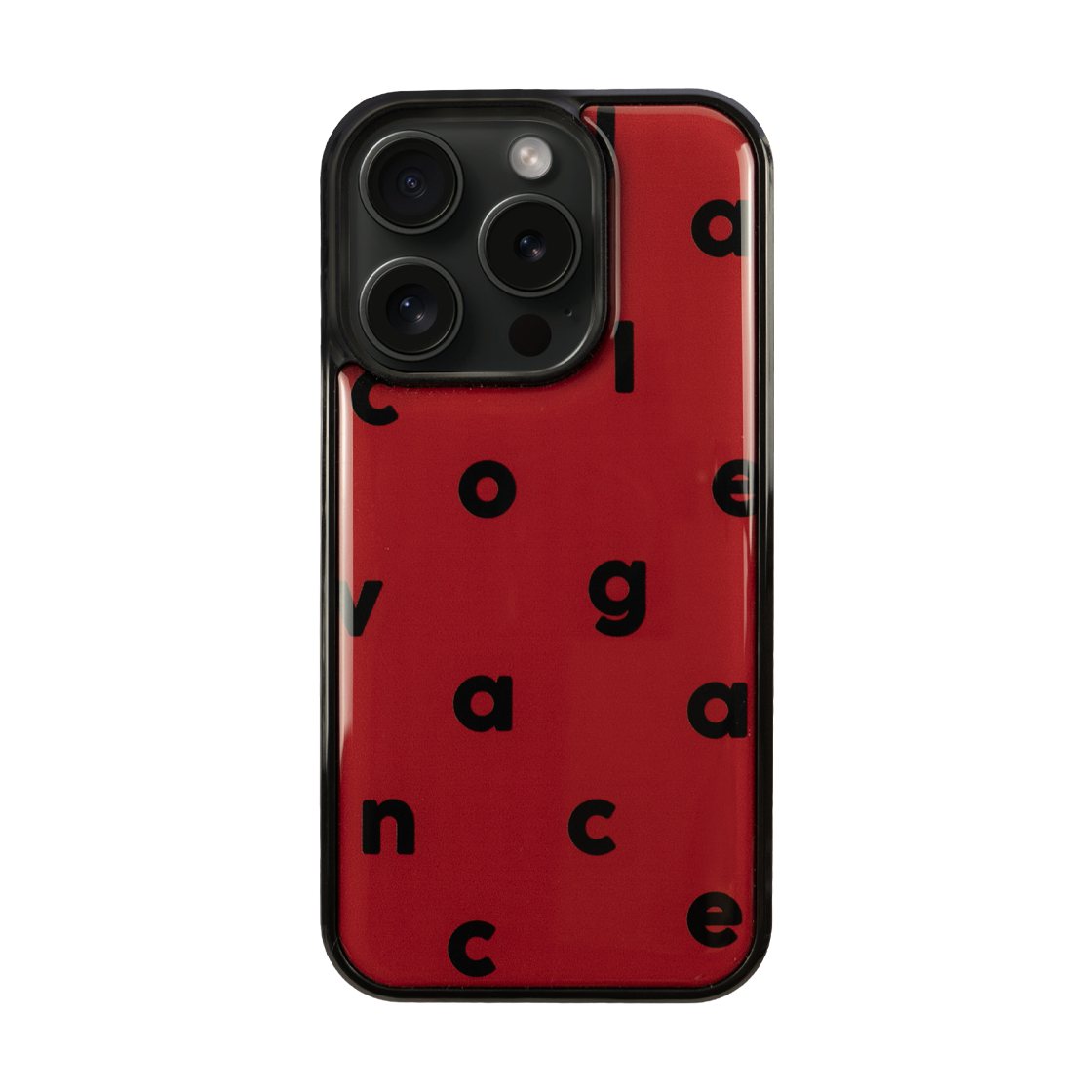 p52 COLLAGEVACANCE Logo Alphabet Color Epoxy Case Red