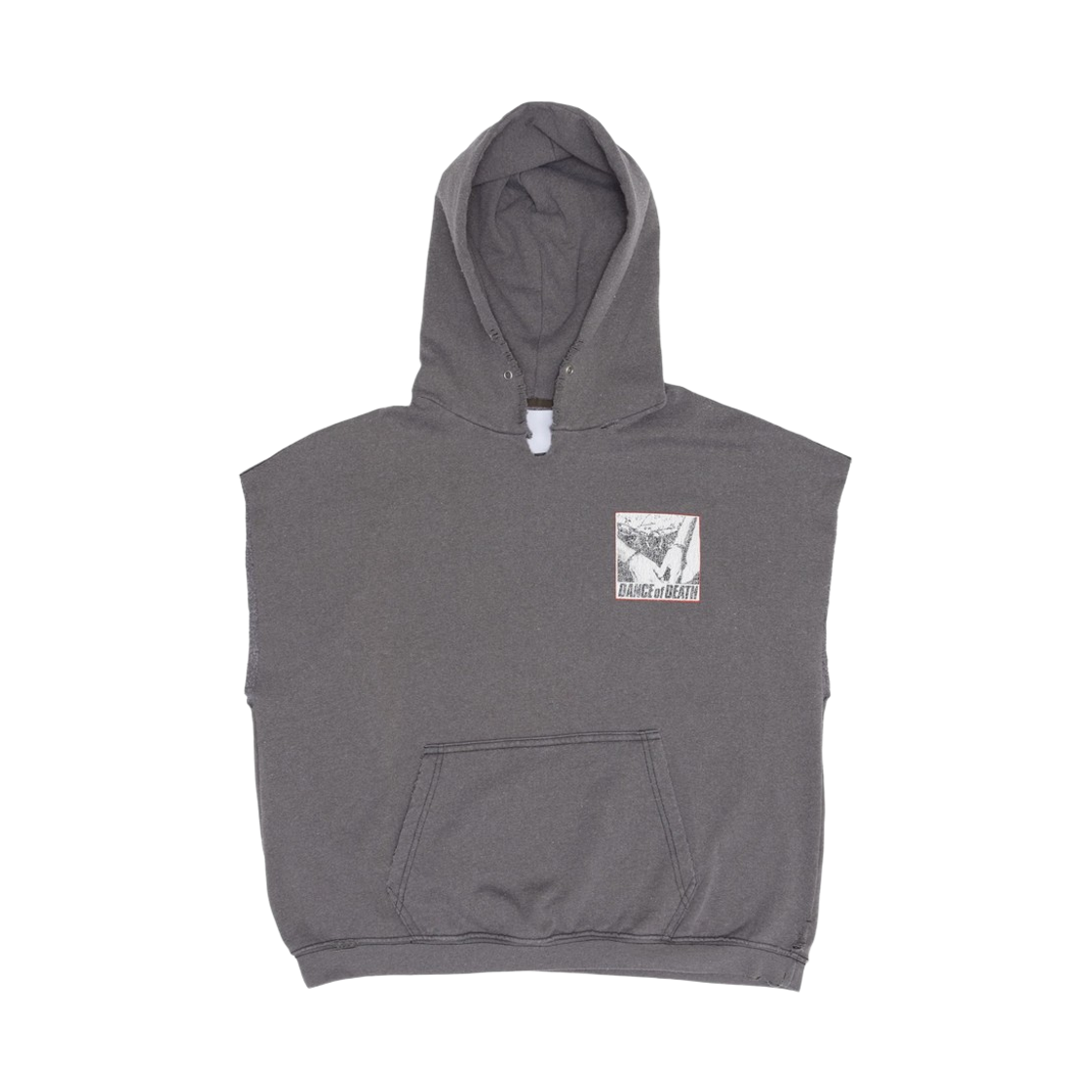 팔리 할리우드 닥터 블루 컷 오프 후드 브라운(Paly Hollywood Dr. Blue Cut Off Hoodie Brown)