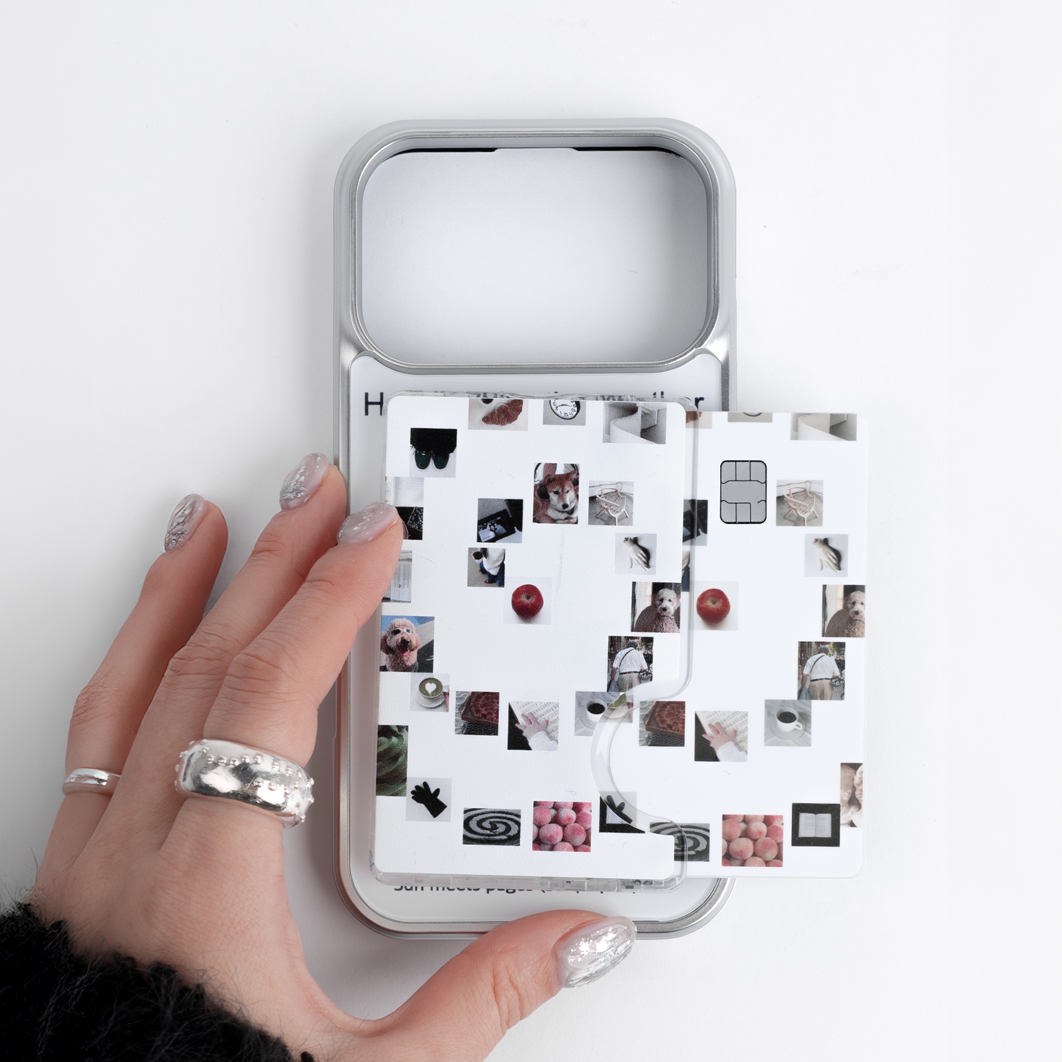 Duitproject Magsafe Spiral Pocket Epoxy, Duitproject Duit Card Sticker 009 착용 스타일 - 1
