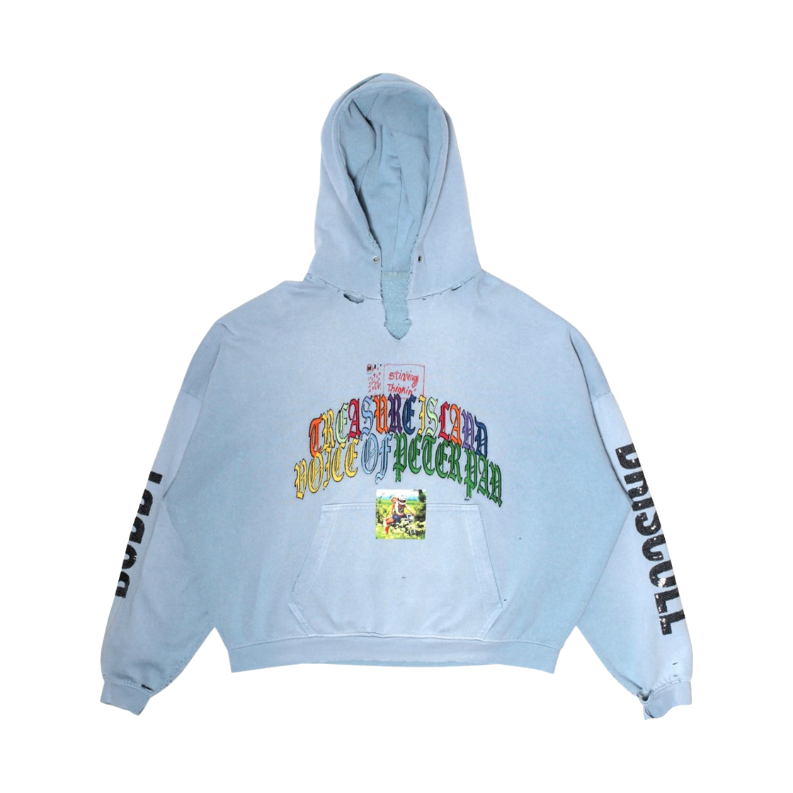 팔리 할리우드 바비 드리스콜 후드 베이비 블루(Paly Hollywood Bobby Driscoll Hoodie Baby Blue)