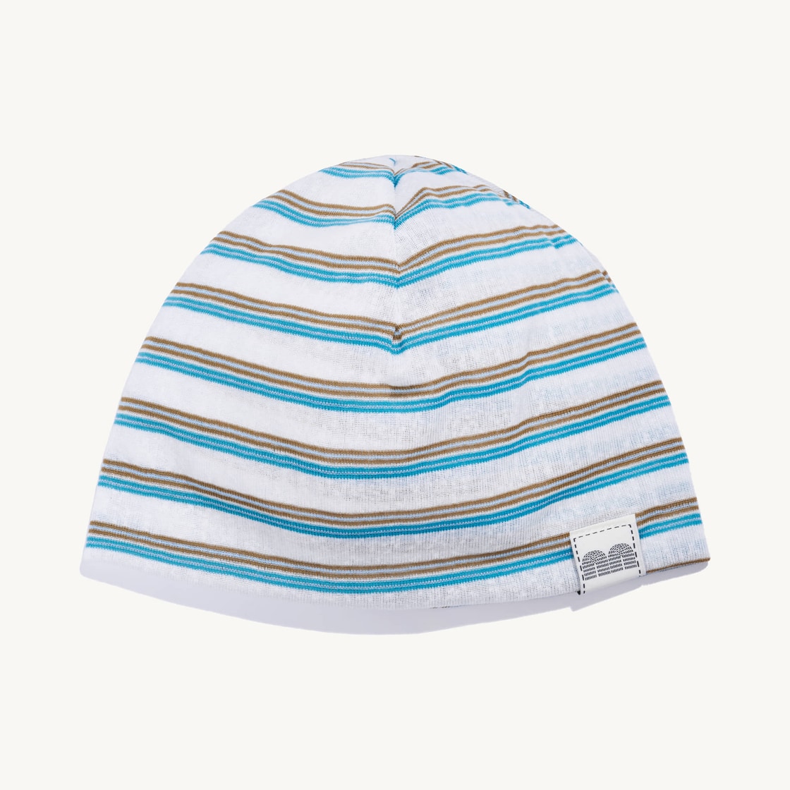 낫뉴 nn 라벨 스트라이프 비니 화이트(Not New nn Label Stripe Beanie White) - 2