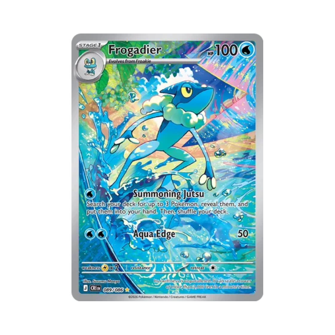 포켓몬 TCG 개굴반장 AR 카오스 라이징 (영문판)(Pokemon TCG Frogadier AR Chaos Rising (English Ver.))