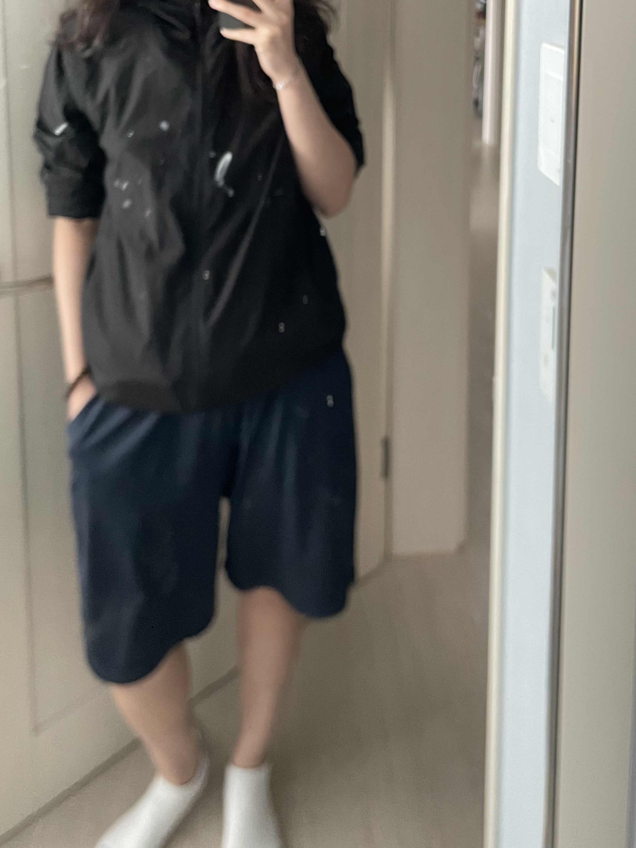 Nike Stride Repel UV Running Jacket Black - Asia 착용 스타일