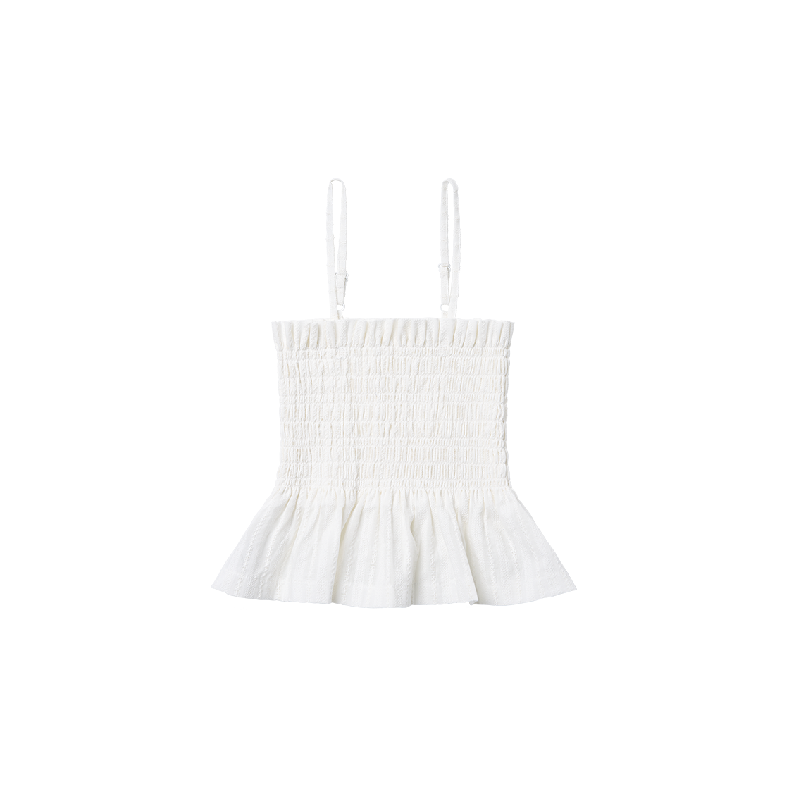 플랫웨이브 인 서울 라니 스모크드 슬리브리스 화이트(Flatwave in Seoul Lani Smoked Sleeveless White) - 1