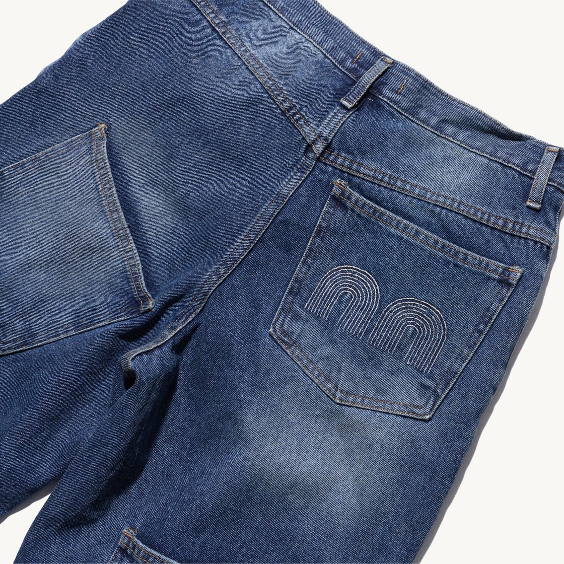 낫뉴 멀티 포켓 데님 워시드 블루(Not New Multi Pocket Denim Washed Blue) - 4