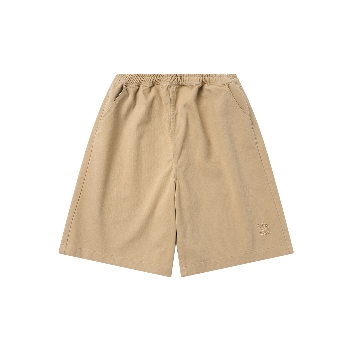 플랫웨이브 인 서울 카노아 와이드 코튼 밴딩 쇼츠 블랙(Flatwave in Seoul Kanoa Wide Cotton Banding Shorts Black)