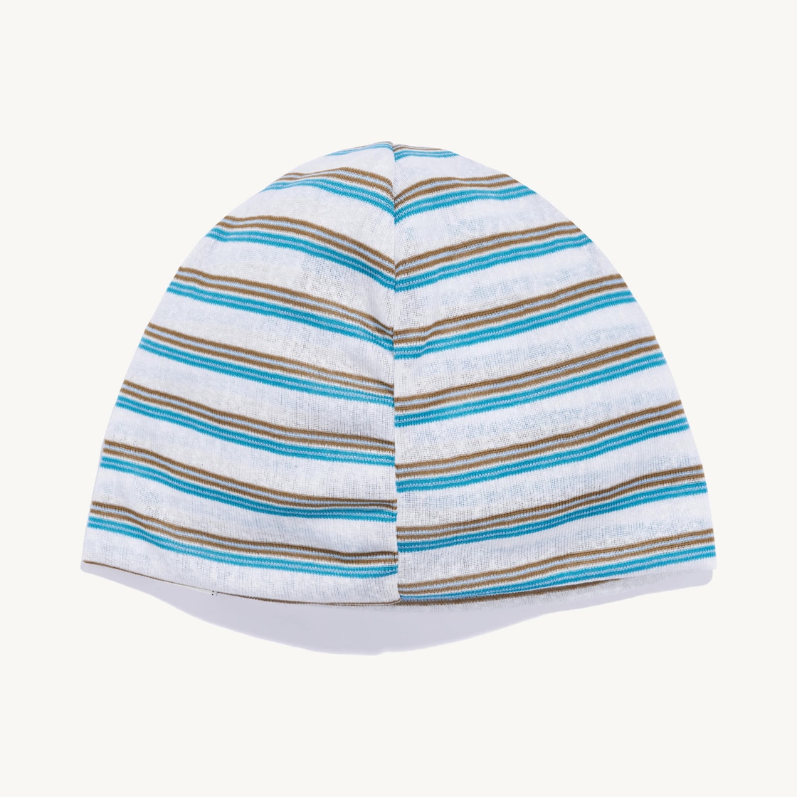 낫뉴 nn 라벨 스트라이프 비니 화이트(Not New nn Label Stripe Beanie White) - 3