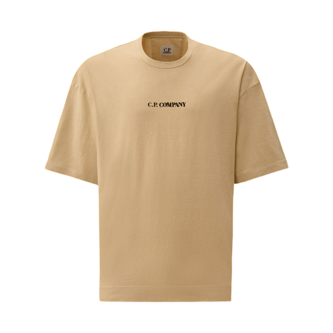 20CMTS213K006057O114 C.P. Company 1020 Jersey Short Sleeve Printed T-Shirt Frozen Dew White - 26SS