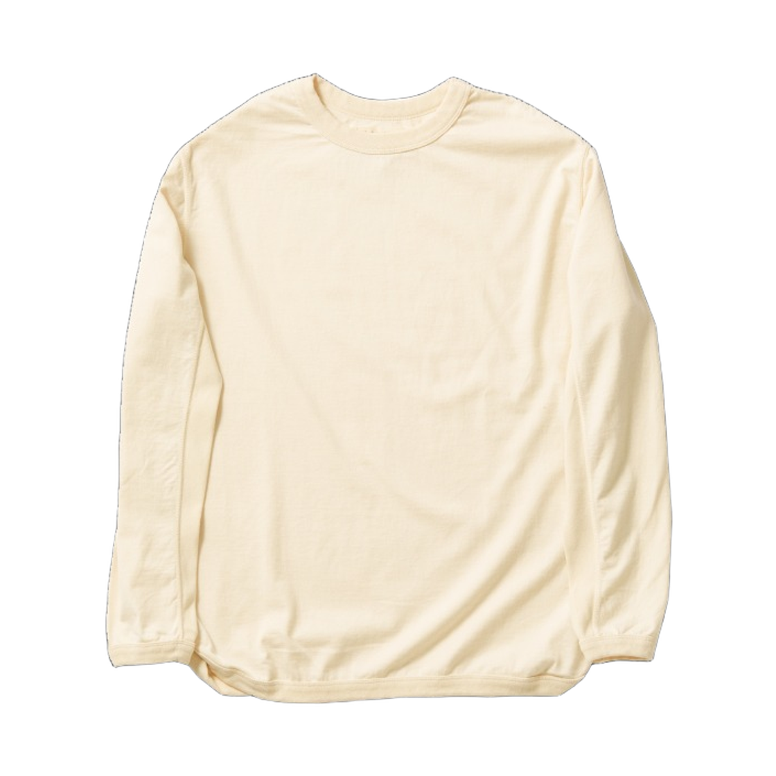 풀카운트 5222L-20A 플랫 심 헤비웨이트 롱슬리브 티셔츠 에크루(Fullcount 5222L-20A Flat Seam Heavyweight Long Sleeve T-Shirt Ecru)