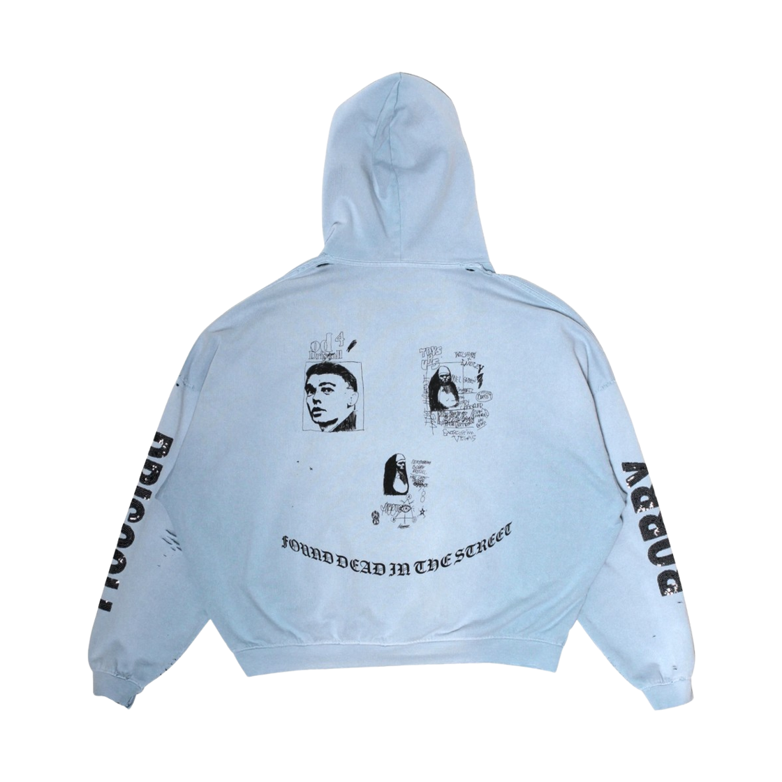 팔리 할리우드 바비 드리스콜 후드 베이비 블루(Paly Hollywood Bobby Driscoll Hoodie Baby Blue) - 2