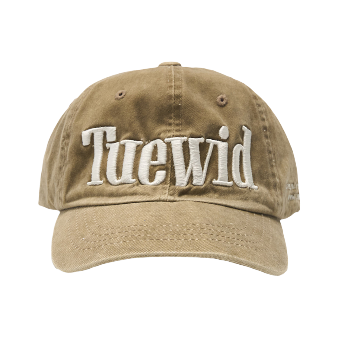 twdkr63 Tuewid Logo Wrinkled Ball Cap In Caramel