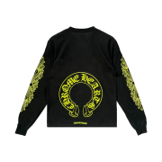 Chrome Hearts Horseshoe Logo Pocket LS T-Shirt Black Neon