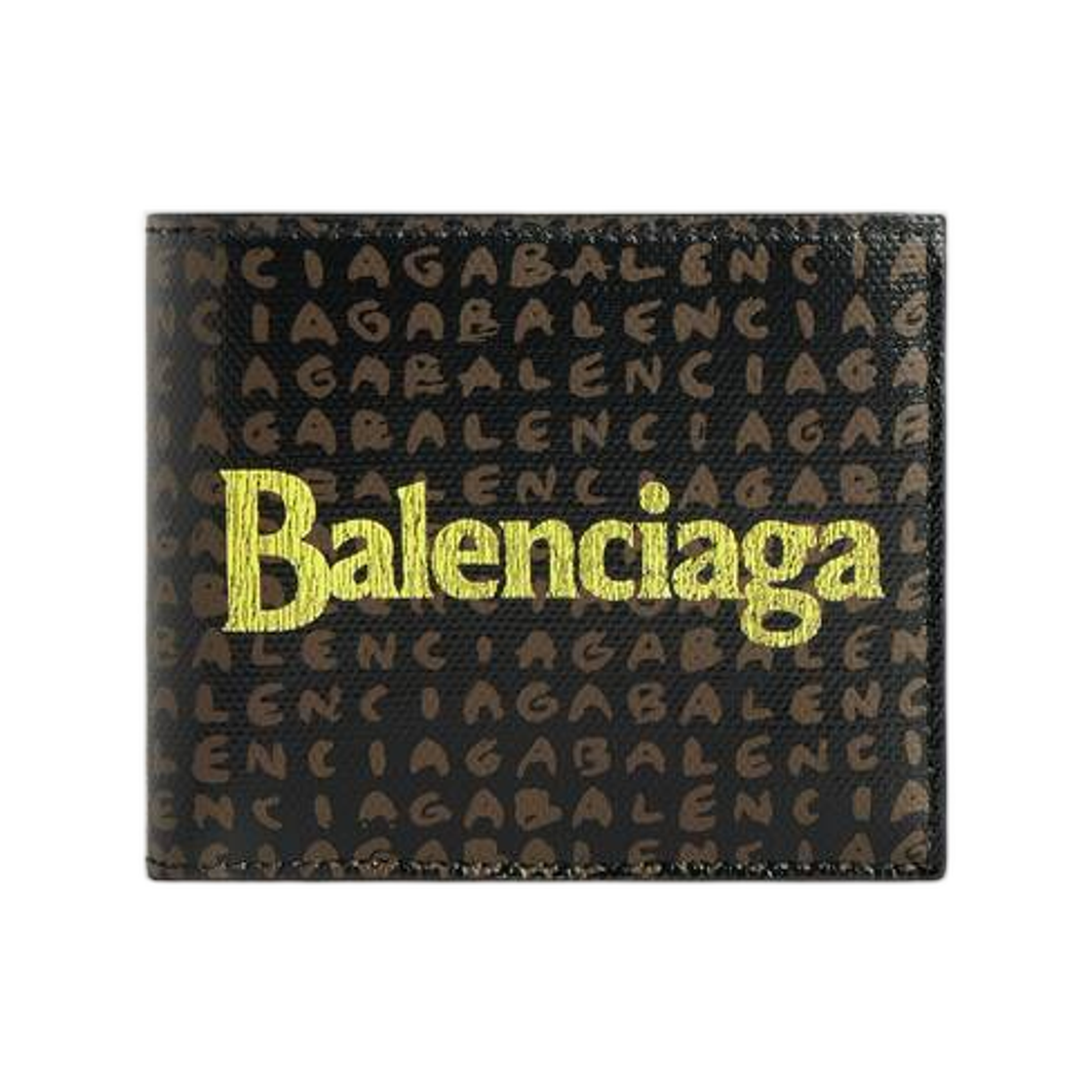 A0010J2ACQ16972 Balenciaga Select Square Folded Coin Wallet Black