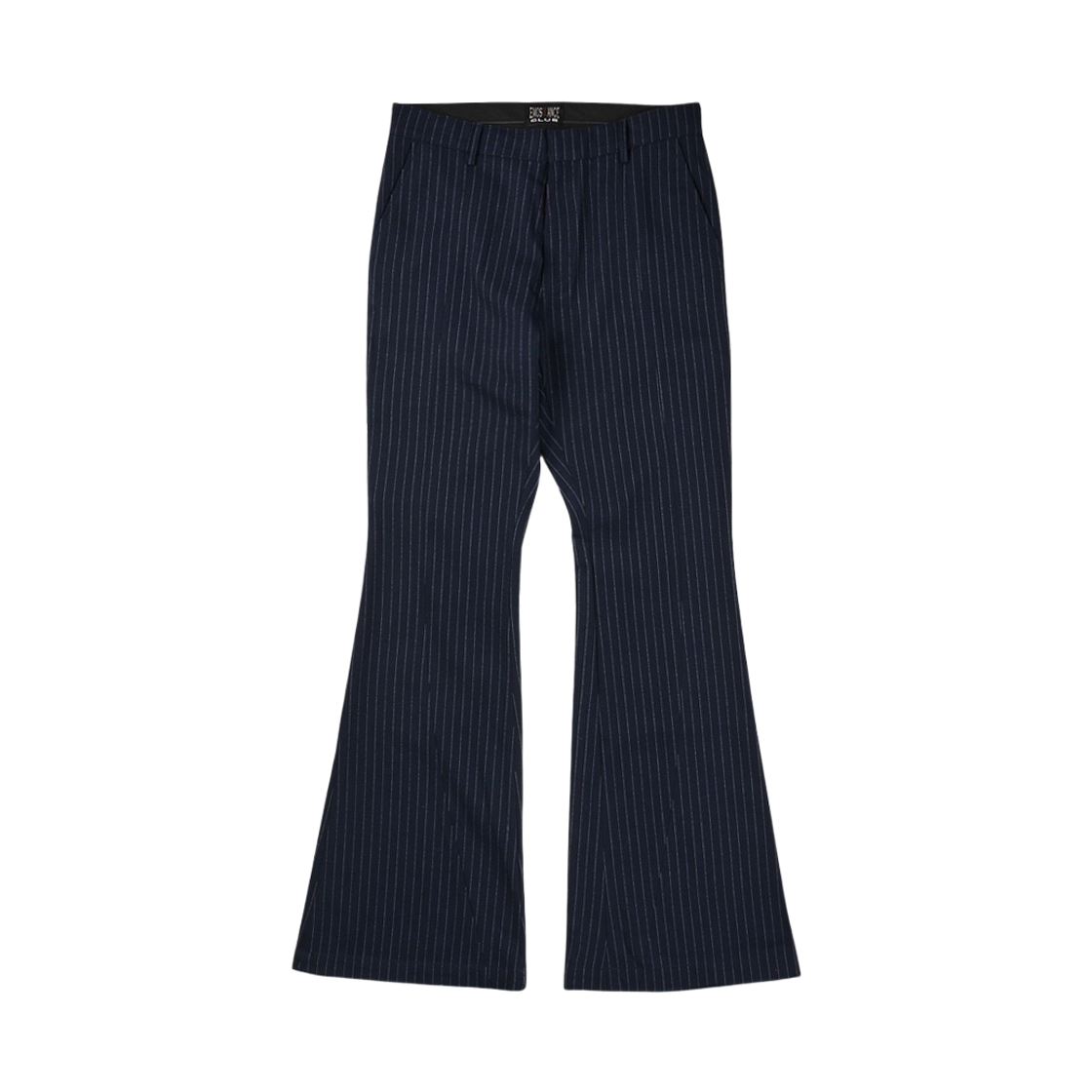 EMOSTANCECLUB-046 emostanceclub Slim Boots Cut Carpenter Slacks Navy Pin Stripe