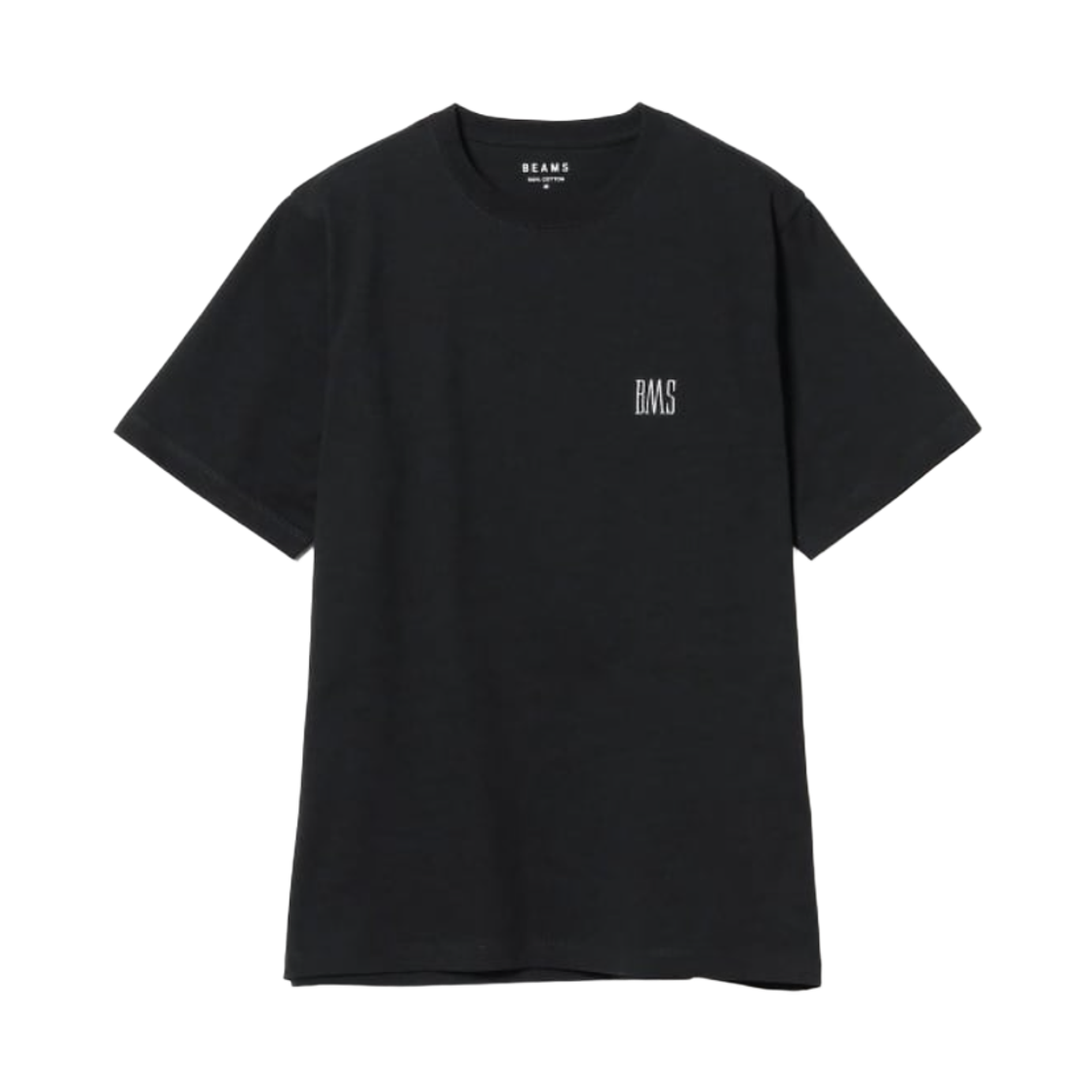 11-04-1321-803 Beams Basic Fit BMS Logo T-Shirt Black