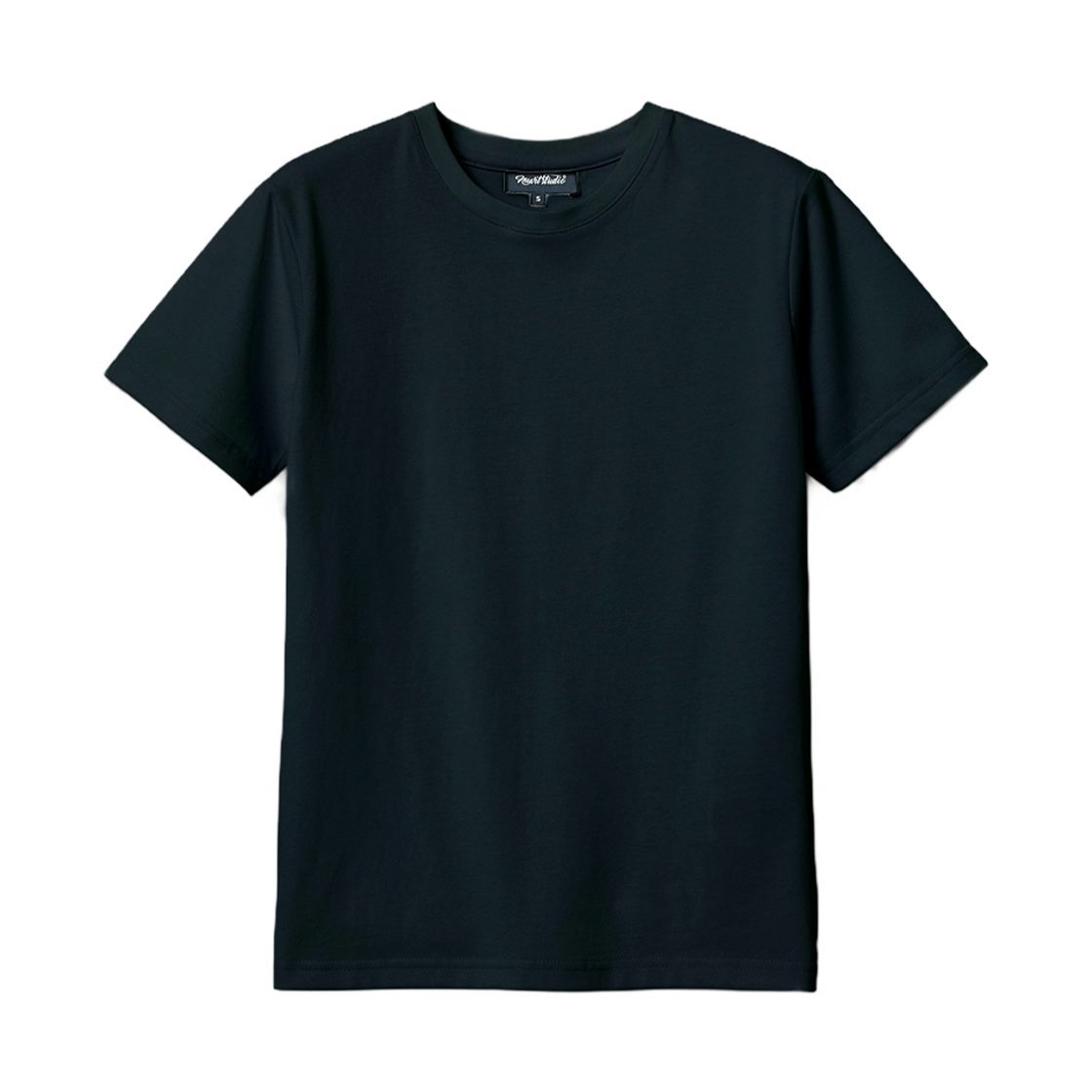 누아트스튜디오 우먼 솔리드 반팔 티셔츠 블랙(NUART STUDIO Women’s Solid Short Sleeve Black)