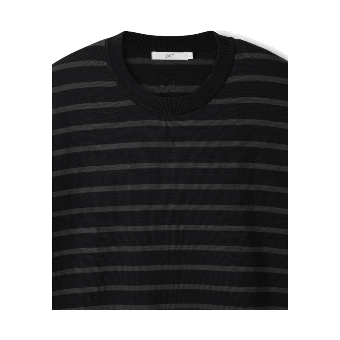 24/7 수피마 코튼 스트라이프 하프 니트 그레이(24/7 Series Supima Cotton Stripe H/Knit Gray) - 3