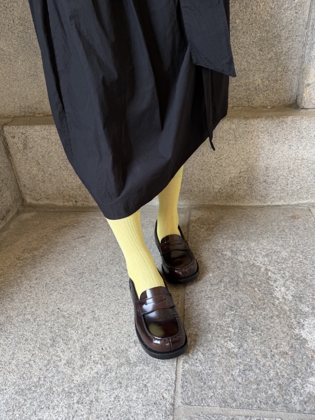 Haruta HS-4900 Oiko Loafer Jamaica 착용 스타일 - 2