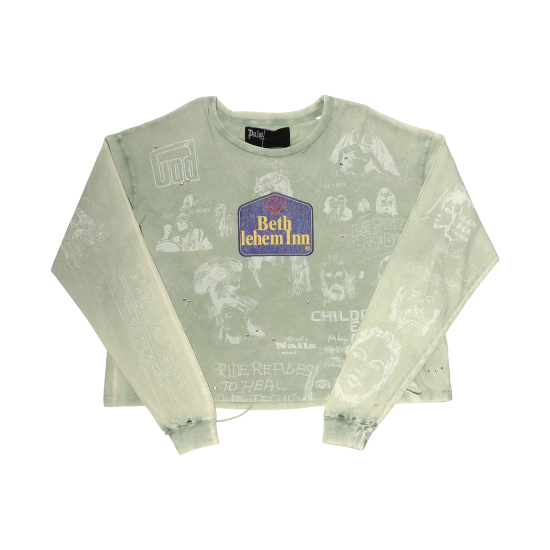 팔리 할리우드 베들레헴 롱슬리브 티셔츠 라이트 그린(Paly Hollywood Bethlehem Long Sleeve T-Shirt Light Green)