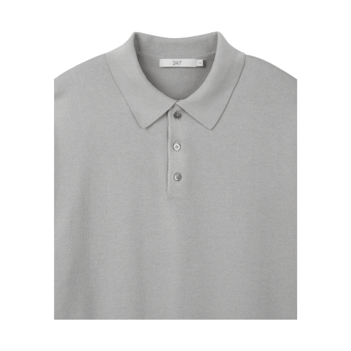 24/7 수피마 코튼 칼라 하프 니트 라이트 그레이(24/7 Series Supima Cotton Collar H/S Knit Light Gray) - 3