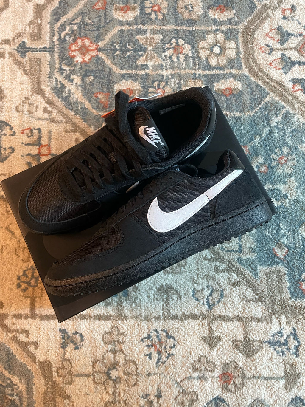 Nike Field General 82 Black White 착용 스타일 - 1