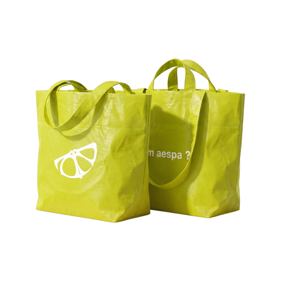 [KREAM 단독] 아임도넛 x 에스파 아임 에스파 ? 리유저블 백 레몬라임([KREAM 단독] I'm donut x aespa i'm aespa ? REUSABLE BAG Lemon Lime) - 3