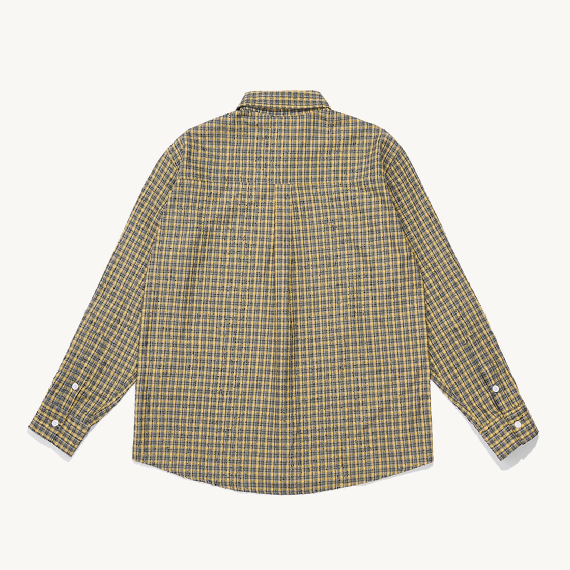 낫뉴 nn 라벨 부클 셔츠 옐로우(Not New nn Label Boucle Shirts Yellow) - 5