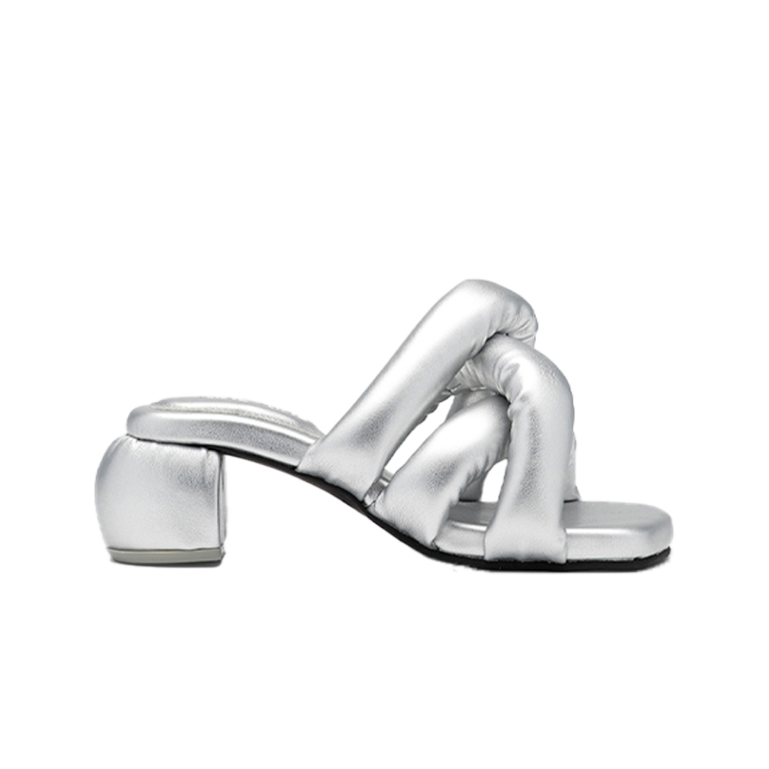 유메유메 키튼 소시지 힐 여성 샌들 실버(YUME YUME Kitten Sausage Heel Women'S Sandals Silver) - 1